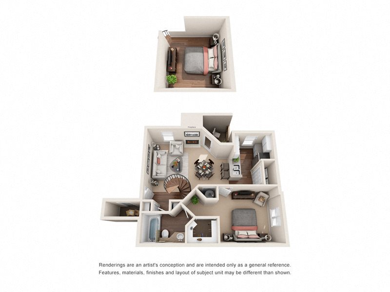 Marina Shores Apartments_The York Loft_1FL_2FL Marina Shores Apartments_The York Loft_1FL_2FL